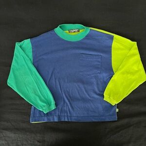 Esprit Colorblock Y2K Long Sleeve Tee